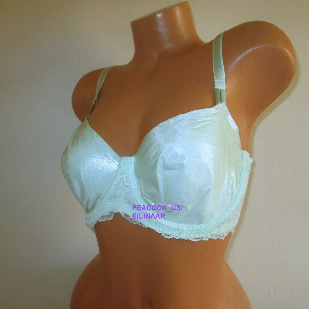 34DDD Victoria Secret Dream Angels Unlined Push Up w/o Padding Bra shimmer mint